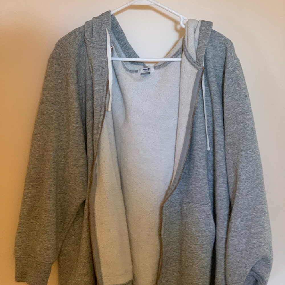 Grey Zip Hoodie